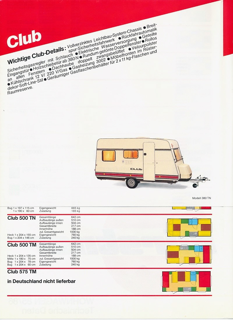 Brstner 1985 - 1986 - Preisliste 2