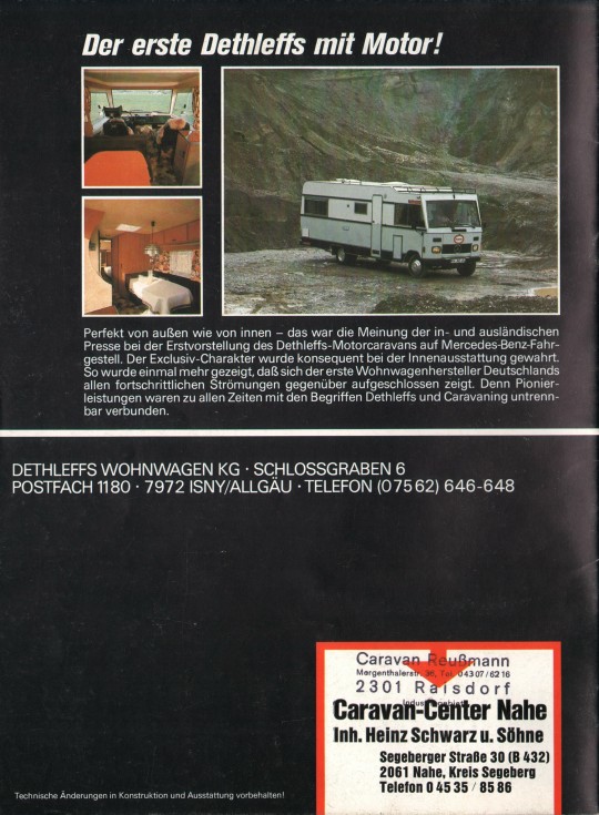 Dethleffs 1977 Prospekt 28