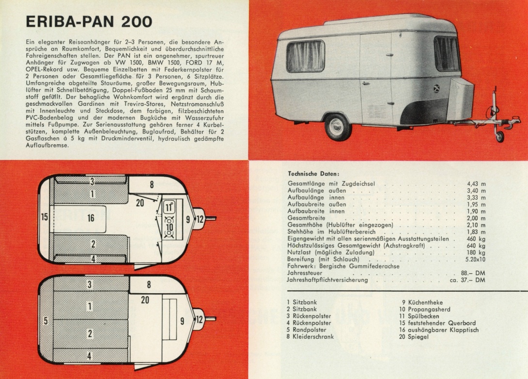 Eriba 1965 Reiseanhnger fr Ferntouristik 04