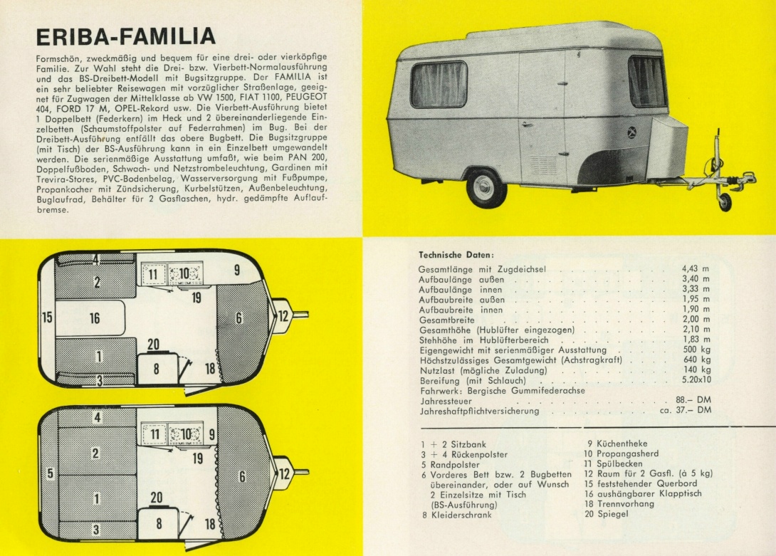 Eriba 1965 Reiseanhnger fr Ferntouristik 05