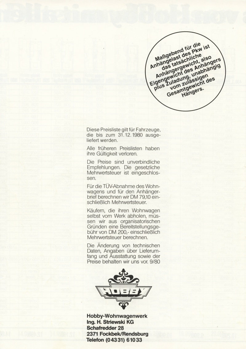 Hobby 1981 Preisliste 06
