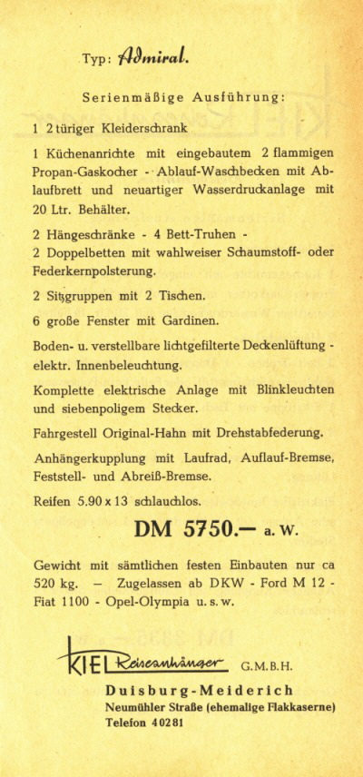 Kiel 1960 Preisliste 02