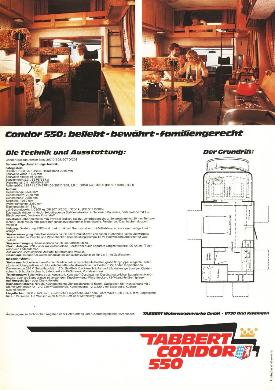 Tabbert 1980 Condor 550 02
