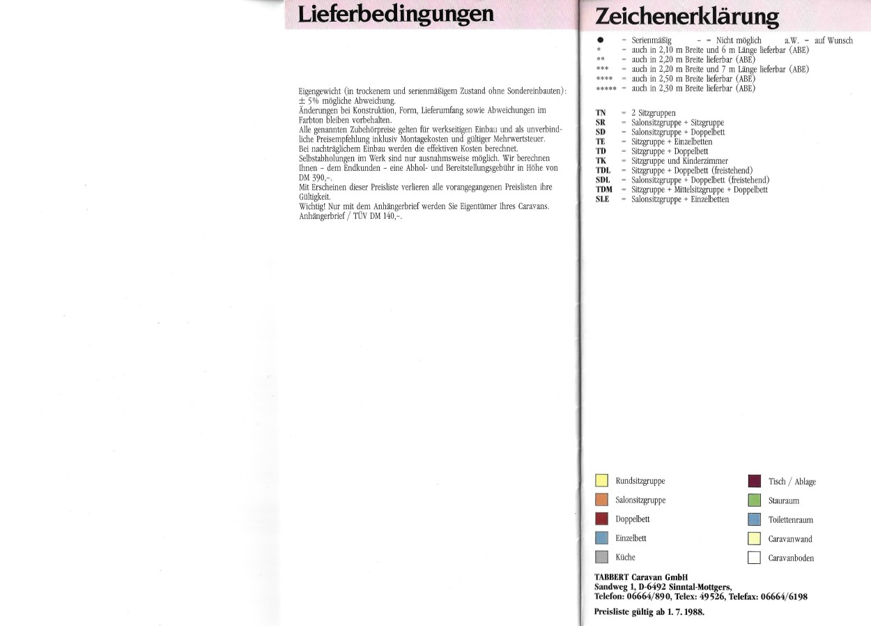 Tabbert 1989 Preisliste  (16)
