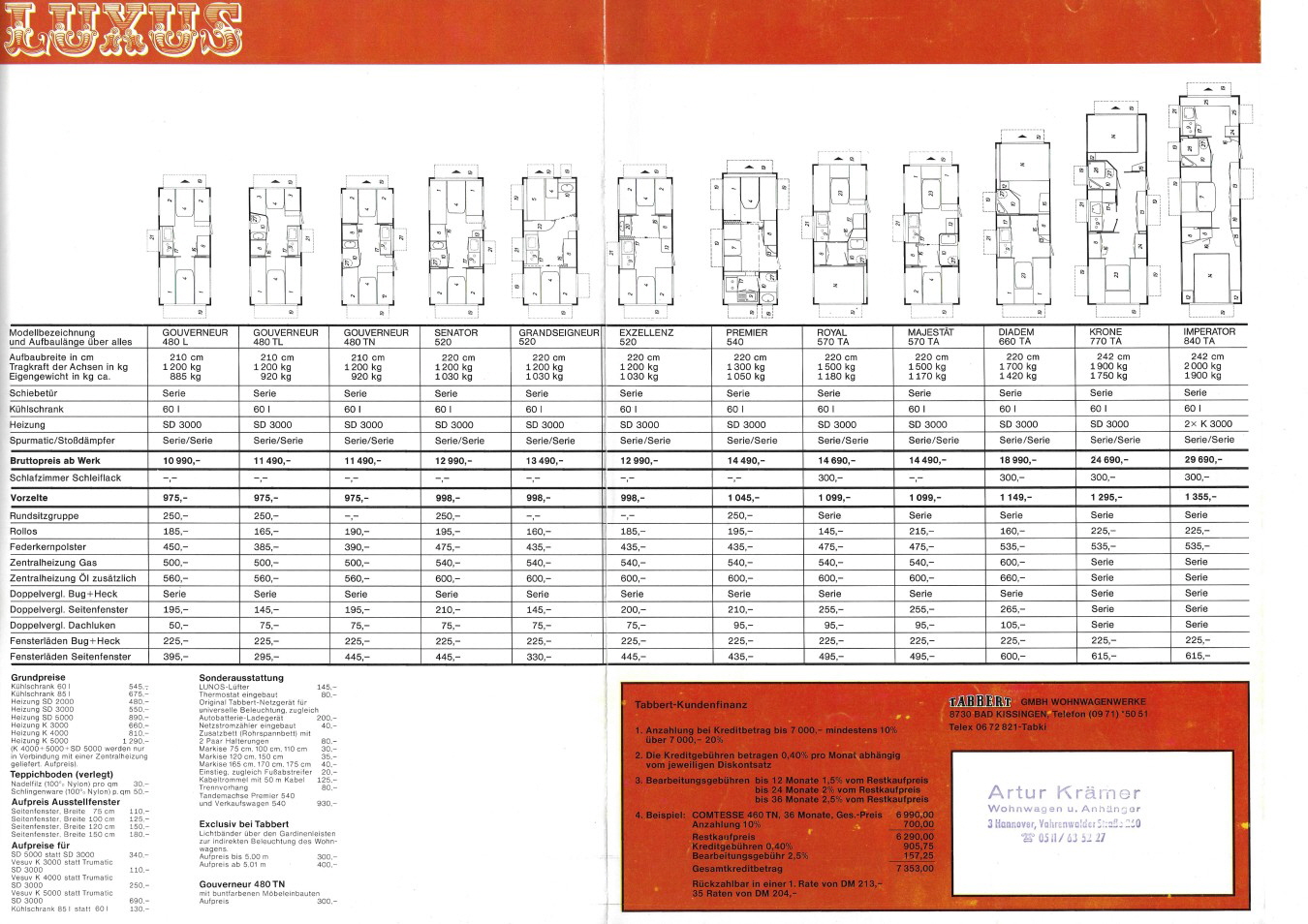 Tabbert 1973 preisliste (2)